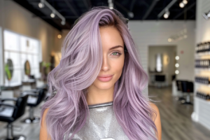 mattathere hair extensions soft purple hair with silver highl 9e39ea6b 2922 4e3a 9552 a338c3366384 2